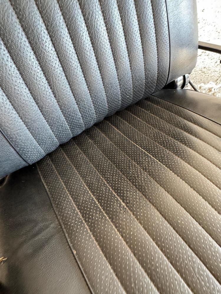 Furniture Vintage Racing Chair In Black Imitation Leather photo