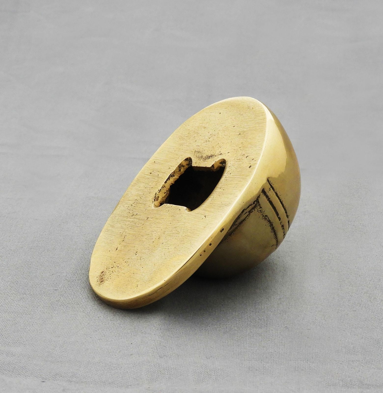 Gucci Style Brass Bottle Opener, Jockey's Cap, Italy, Circa 1970 photo vintage
