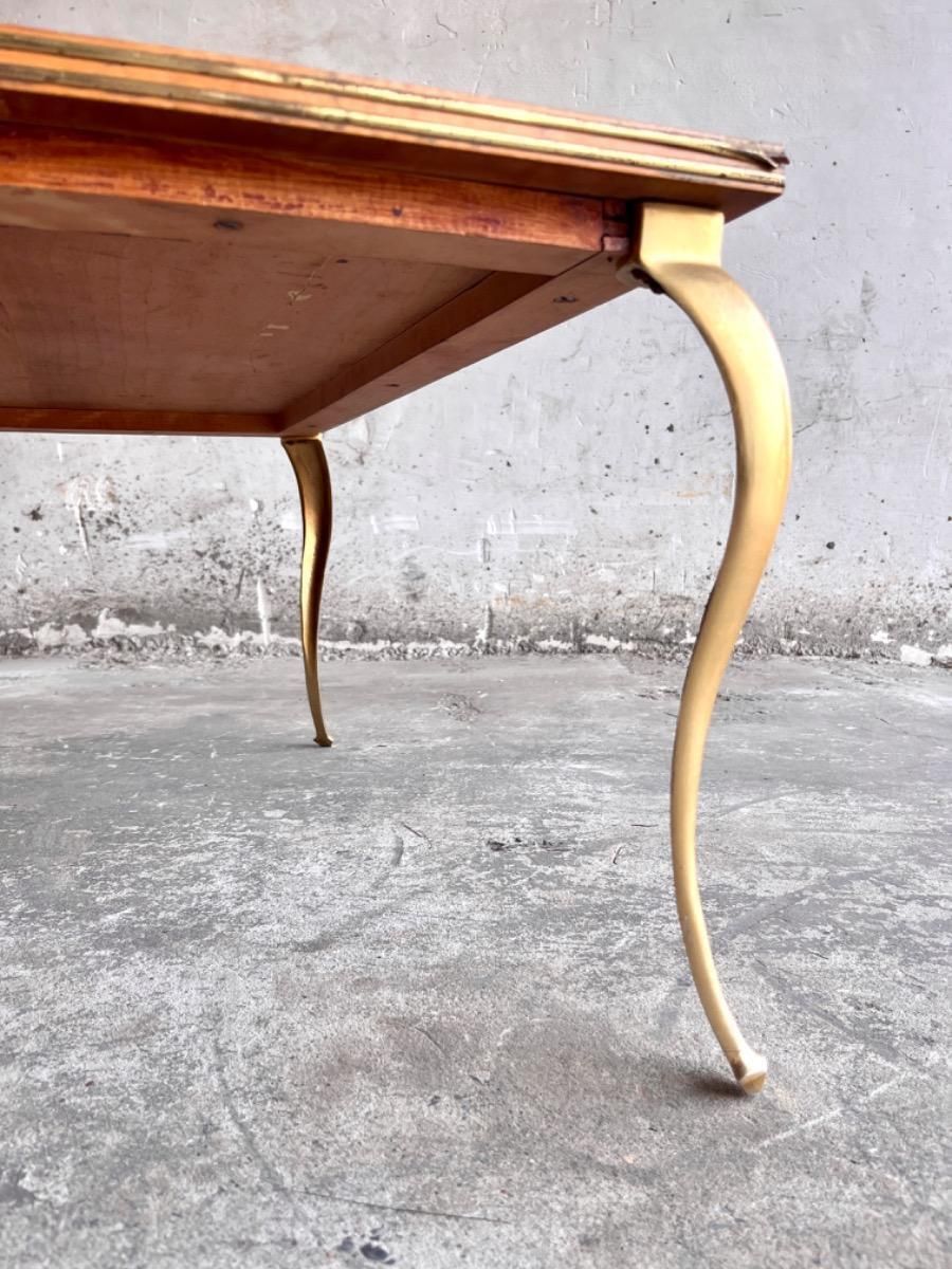 Vintage Golden Legs And Black Lines Top Coffee Table photo buy