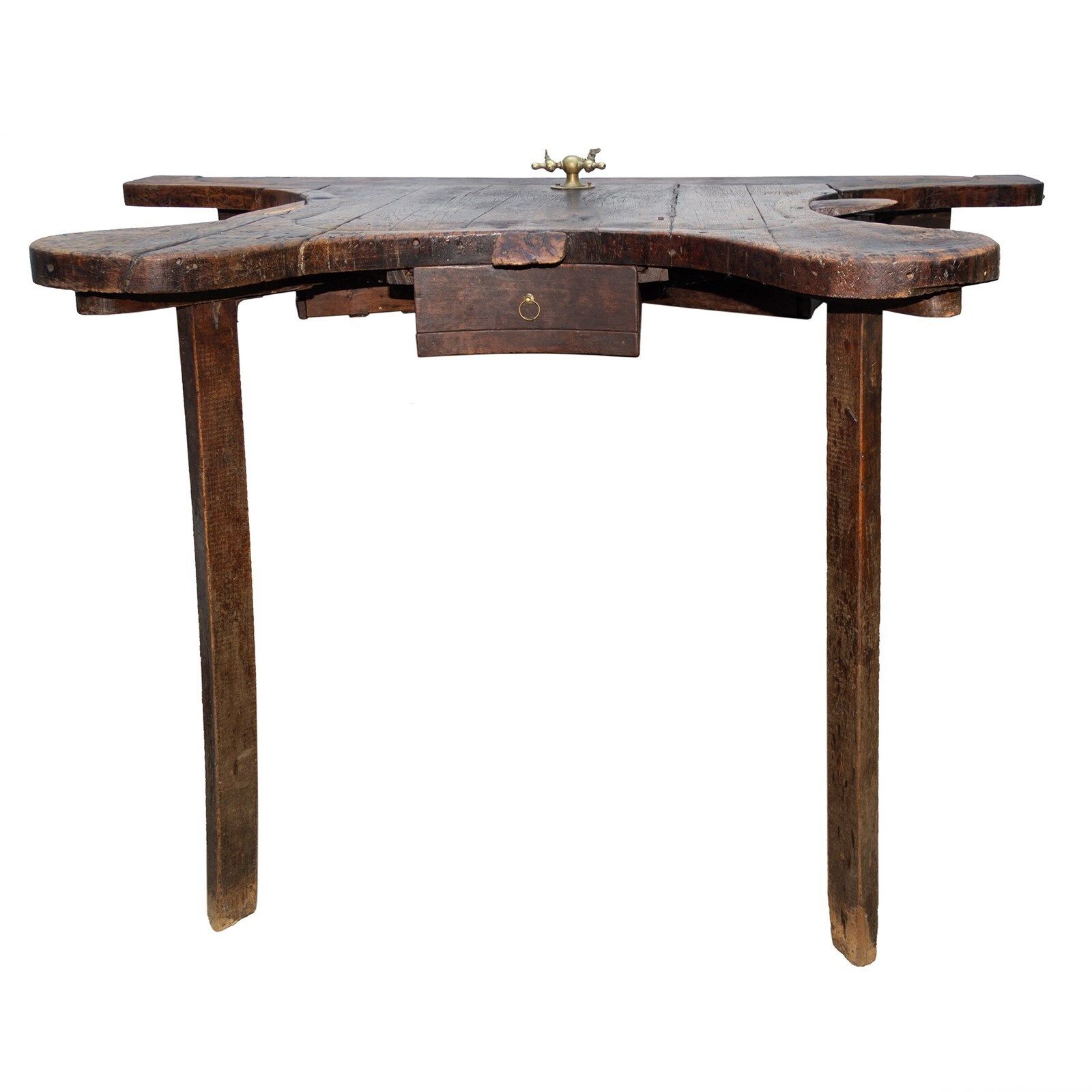19th C. Jewellers' Shop Walnut Work Table From France photo furniture