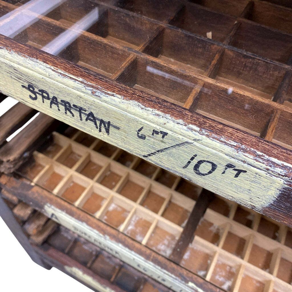 photo for sale Bookcase Print Rack Antique, Mid 20th Century