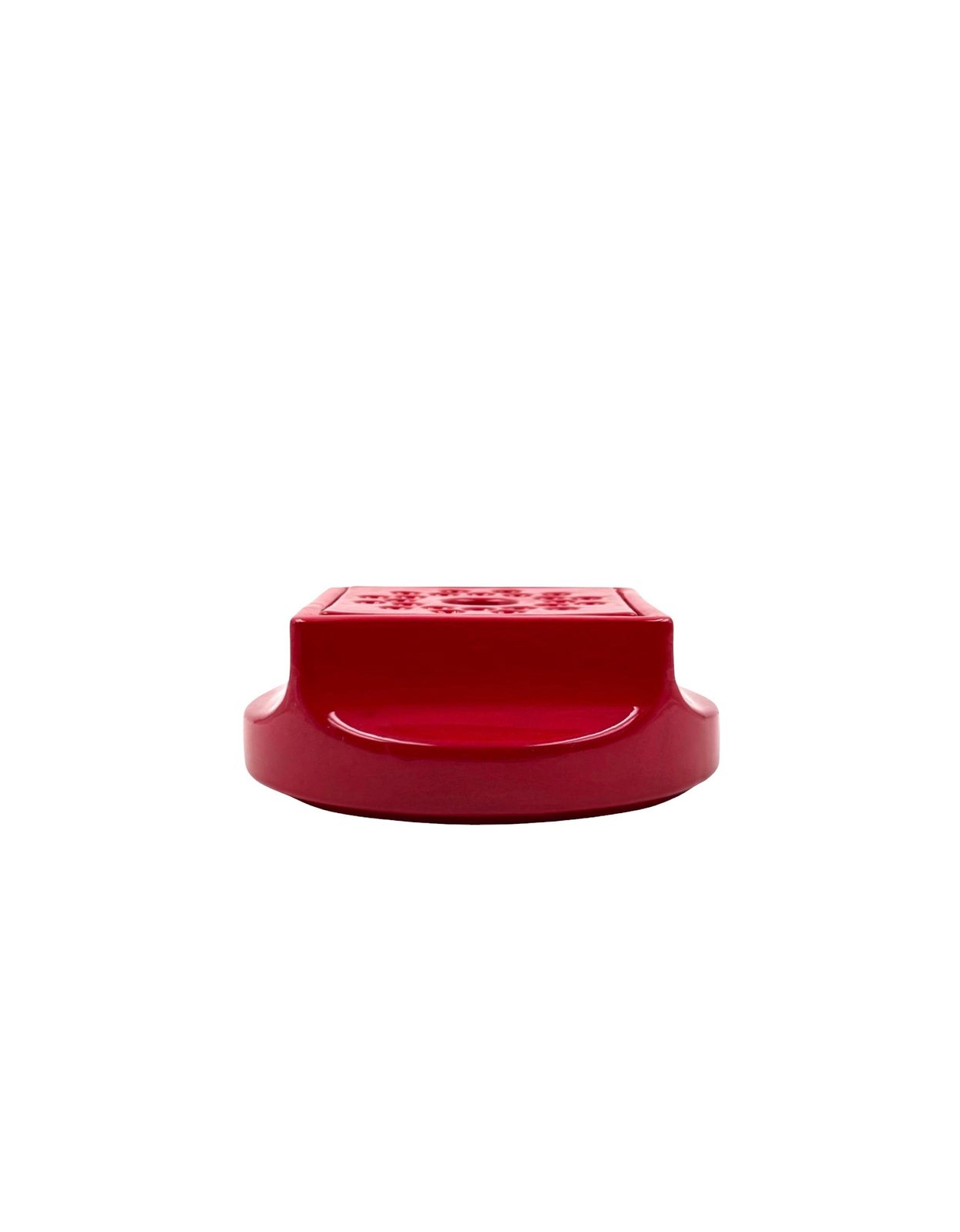 280.0 Space Age Red Ceramic Ashtray, Studio Opi, Gabbianelli Italy Ca. 1970 photo