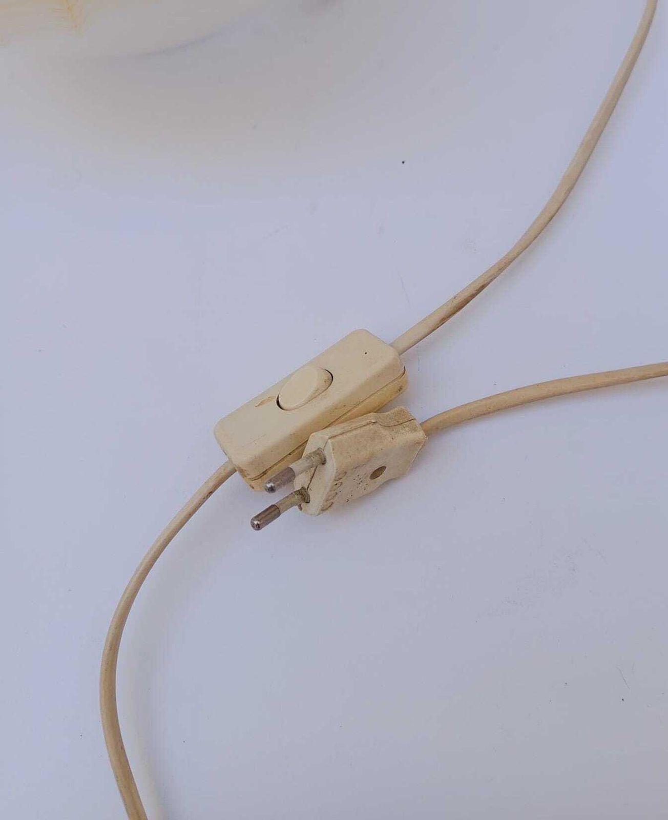 photo for sale Lampada Da Tavolo La Murrina Sfera In Vetro Beige Giallo Oro Vintage Italian Design