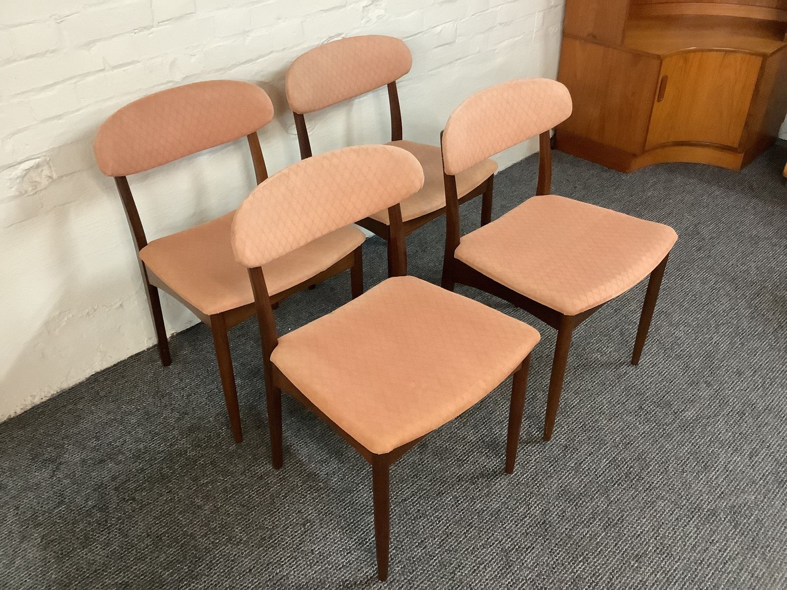 Set Of Four Greaves & Thomas Teak Dining Chairs. Produced London 1950s. photo furniture