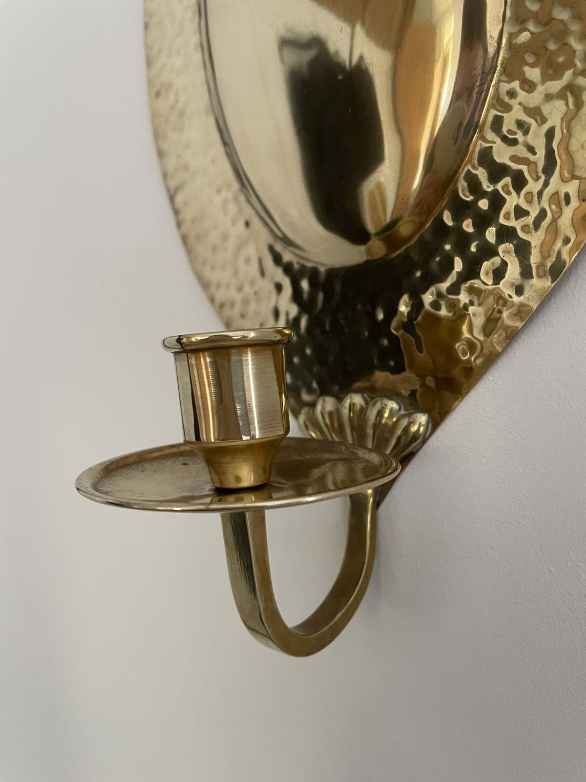 Pair Of Swedish Brass Sconces By Knut Eriksson, Eskilstuna photo vinterior