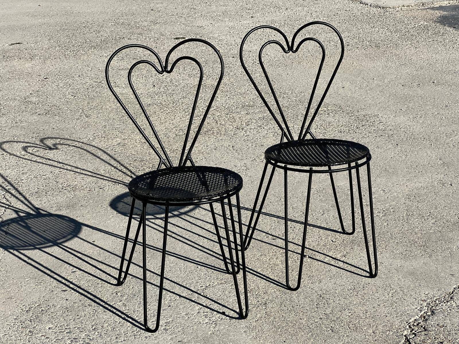 Mathieu Matégot Garden Furniture In Wrought Iron 1950 photo vinterior