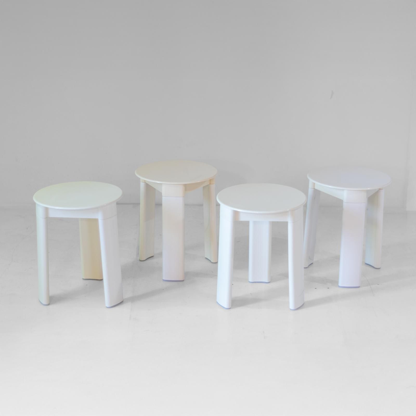 Italian Space Age Plastic Stools By Olaf Von Bohr For Gedy, Set Of Four photo furniture