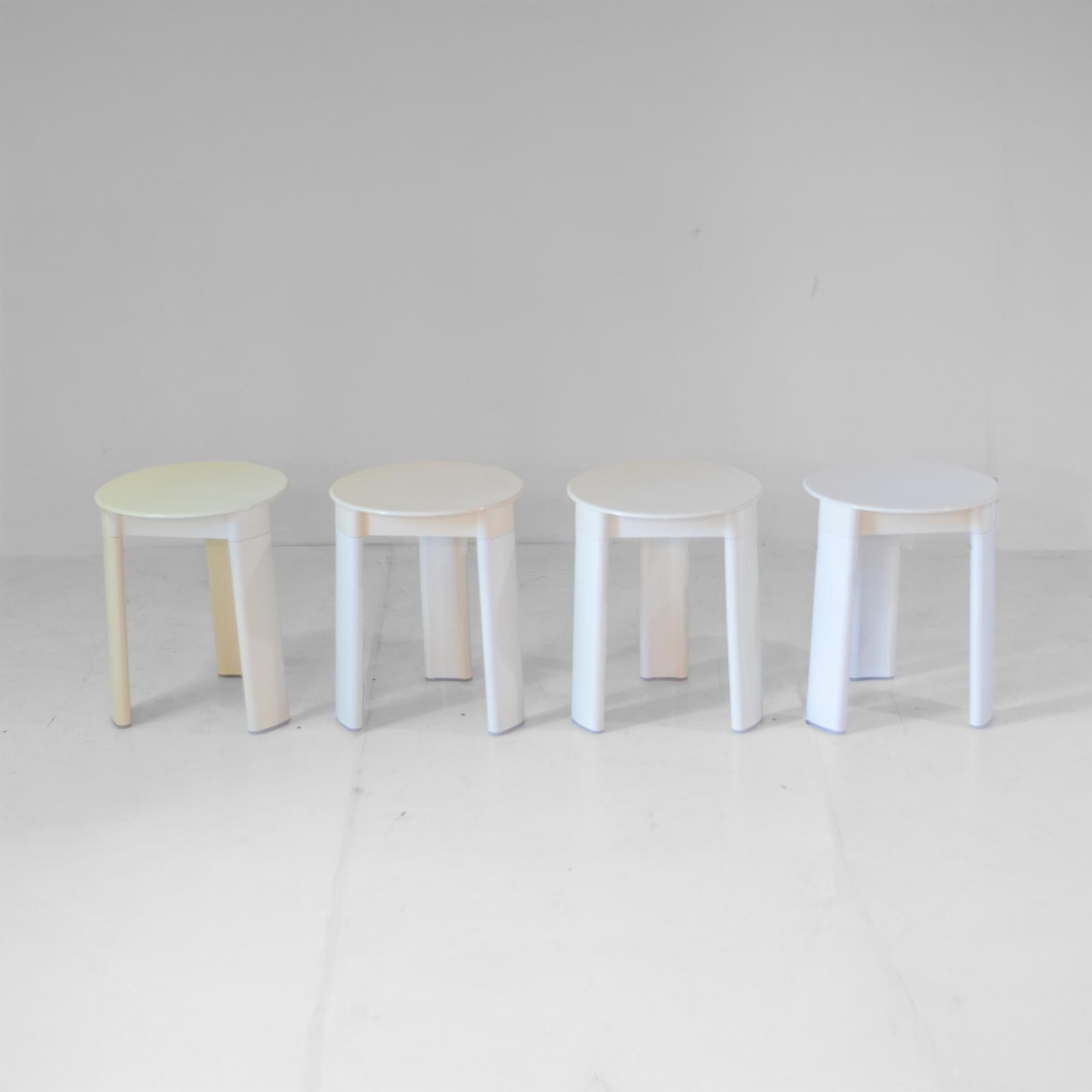 Italian Space Age Plastic Stools By Olaf Von Bohr For Gedy, Set Of Four photo 1200.0