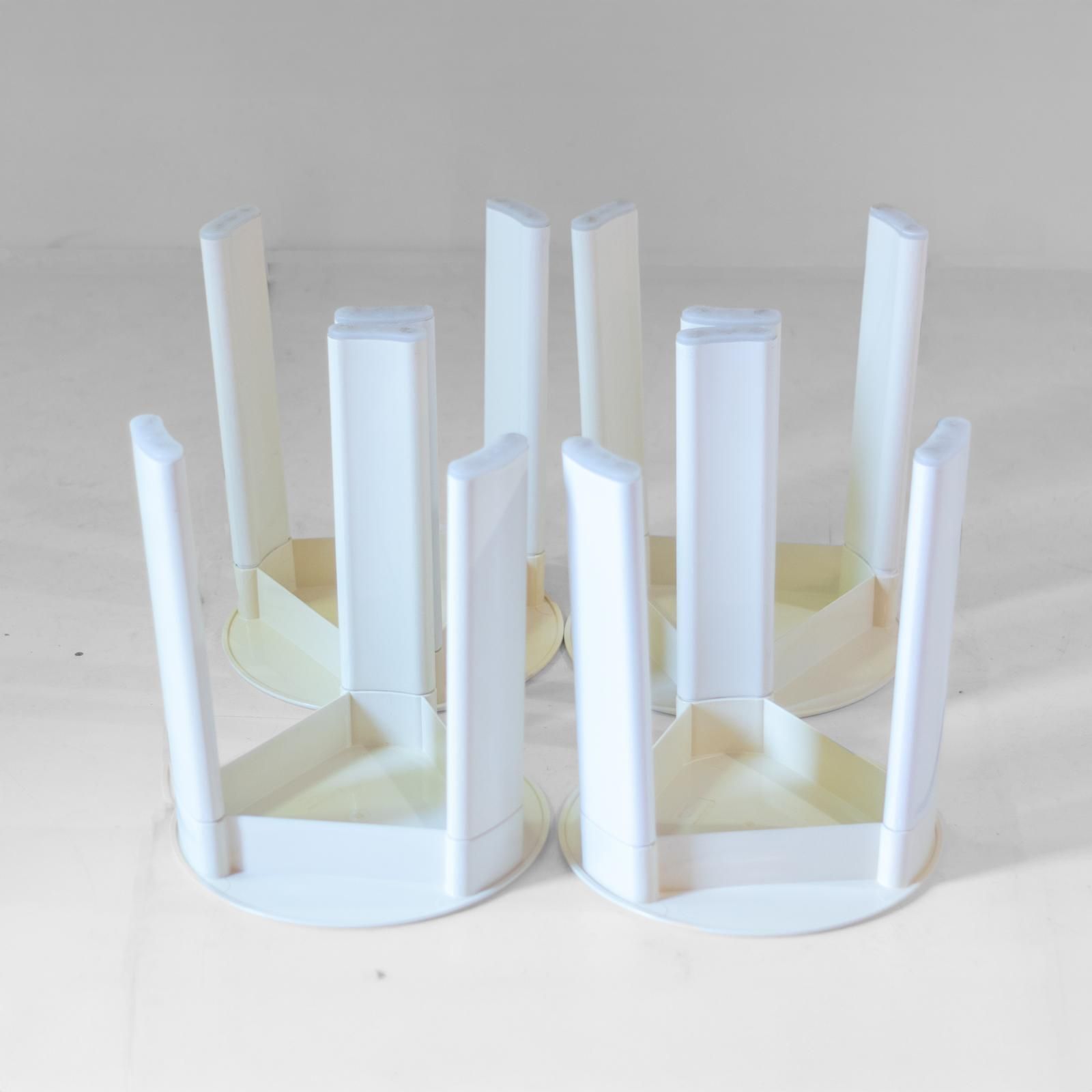 Italian Space Age Plastic Stools By Olaf Von Bohr For Gedy, Set Of Four photo vintage