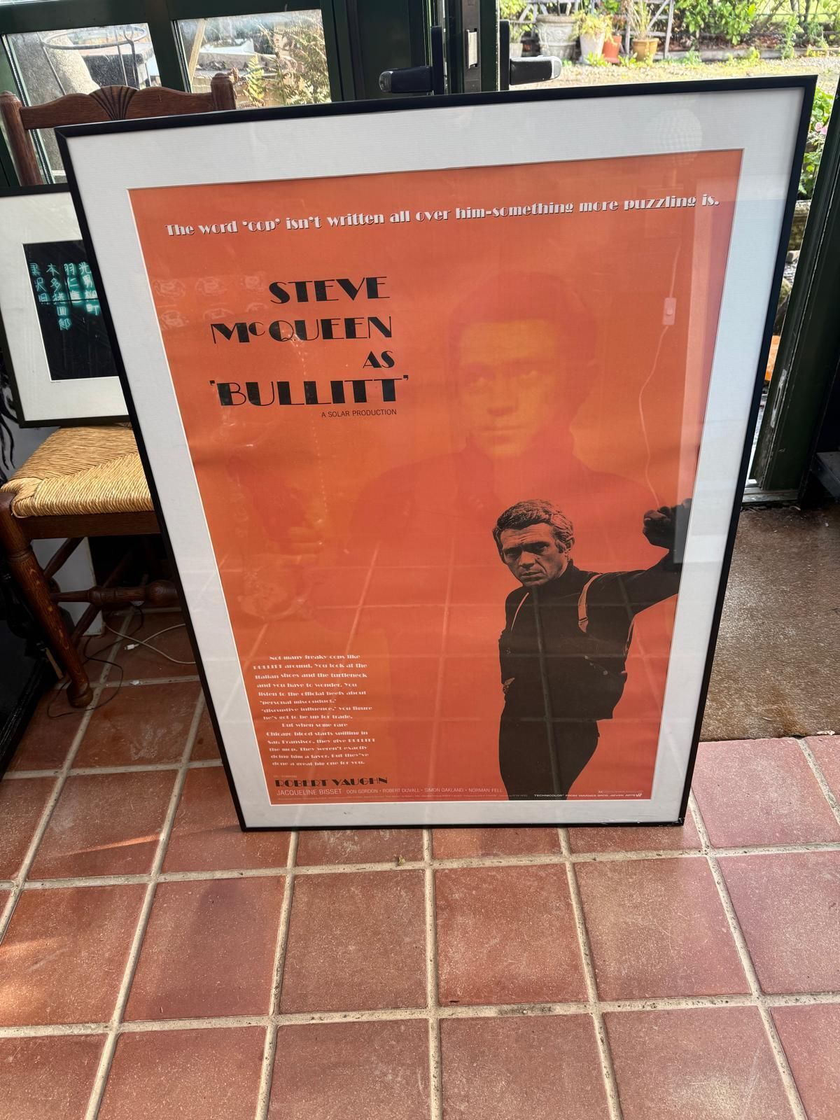 Steve Mcqueen Bullitt Cinema Poster Print photo vintage