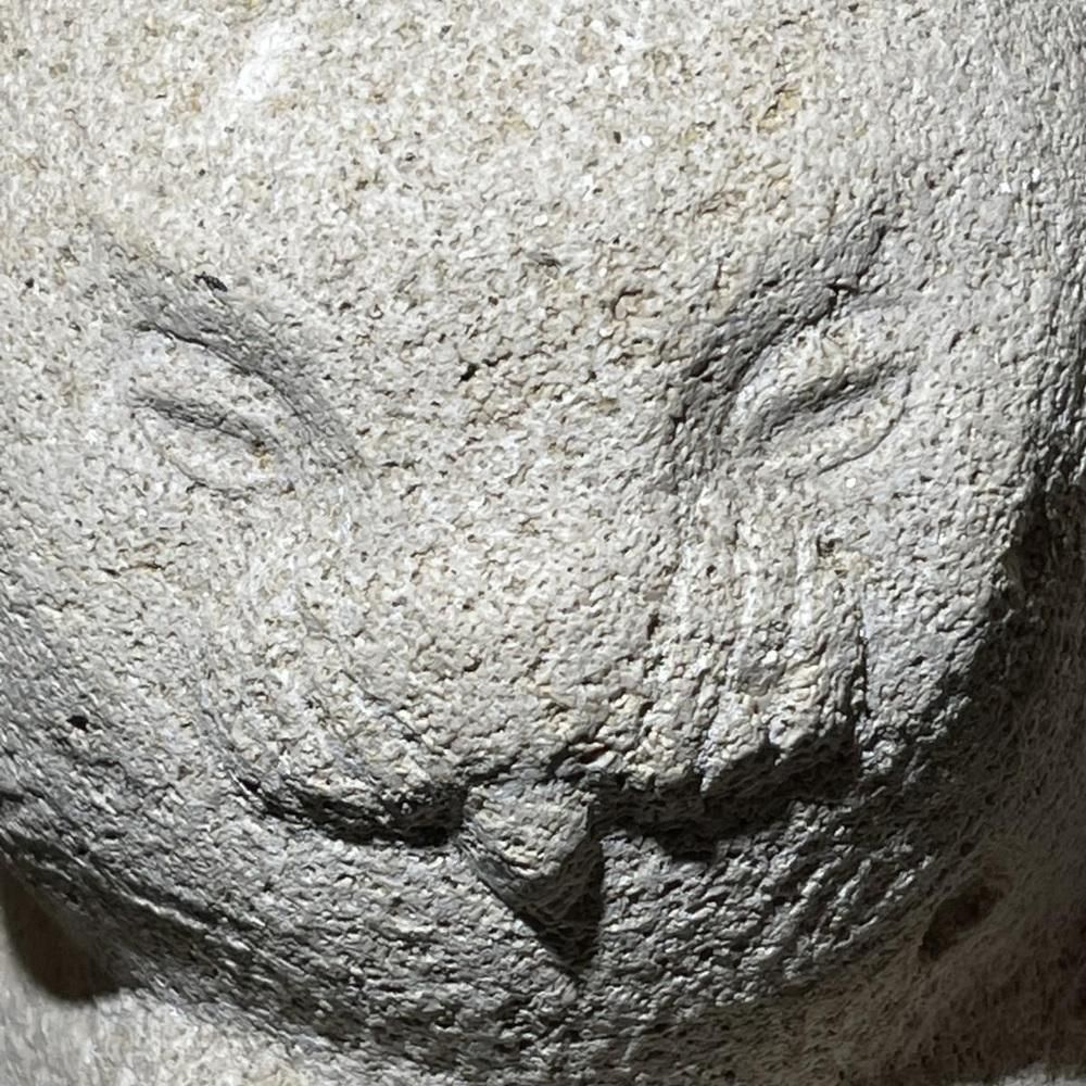 Owls Animal Sculpture In Stone By Herbert Geldhof, 1960s photo vintage