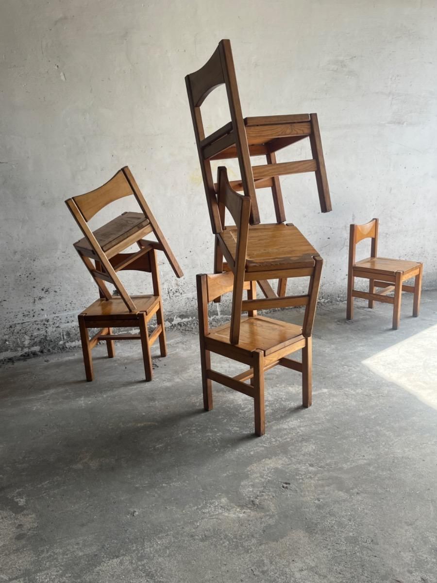 Vintage Chairs And Dining Table By Ilmari Tapiovaara, 1960s, Set Of 7 photo vinterior