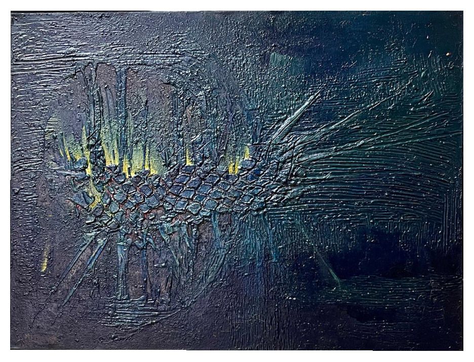 Erwin Mackowiak, Abstracte Compositie, Olie Op Paneel, Jaren 1960