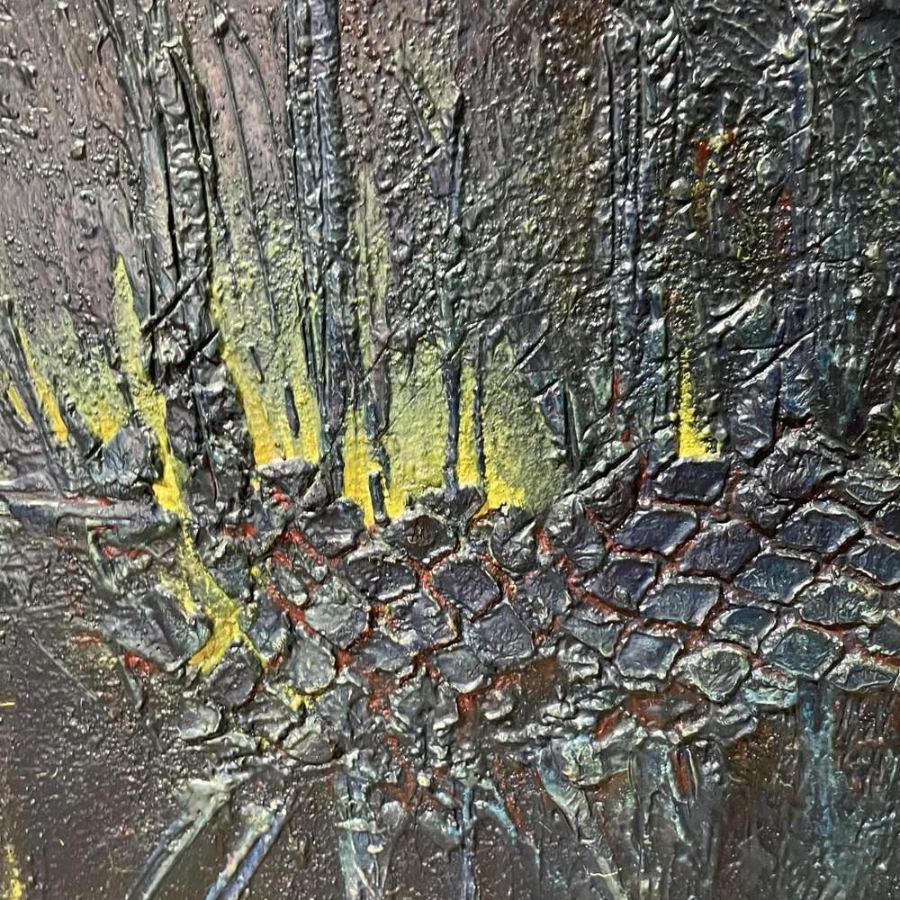 Erwin Mackowiak, Abstracte Compositie, Olie Op Paneel, Jaren 1960 photo furniture