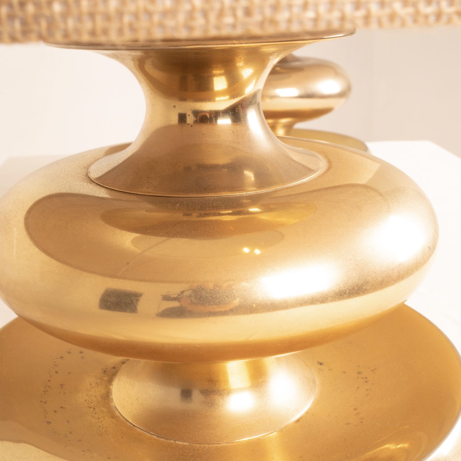 Pair Of C 363 Lamps, 24k Gold Edition, Italy Lights, 1970 photo 1038.0