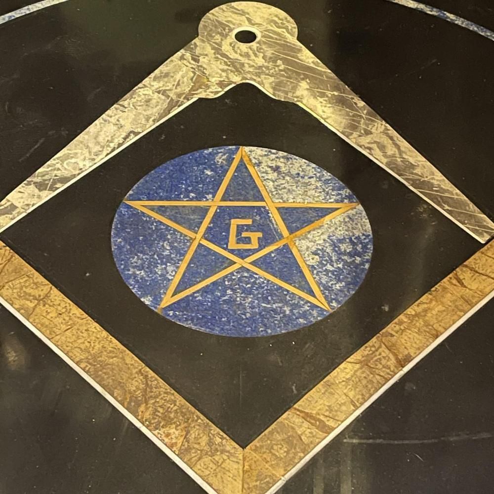 Large Table Top With Lapis Lazuli Marble Inlay, 1960s photo furniture