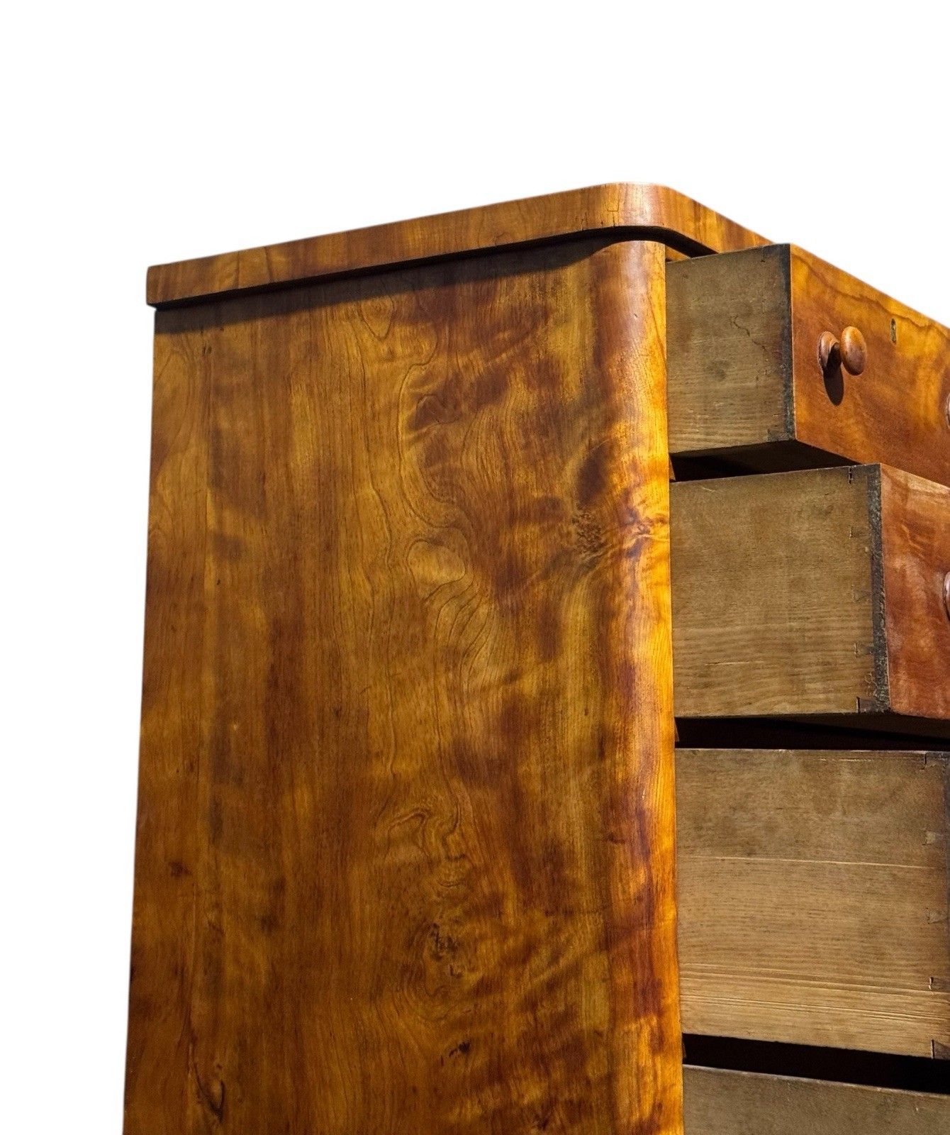 Antique Satin Birch Slim Chest Of Drawers Victorian C1870s Superior Quality photo vinterior