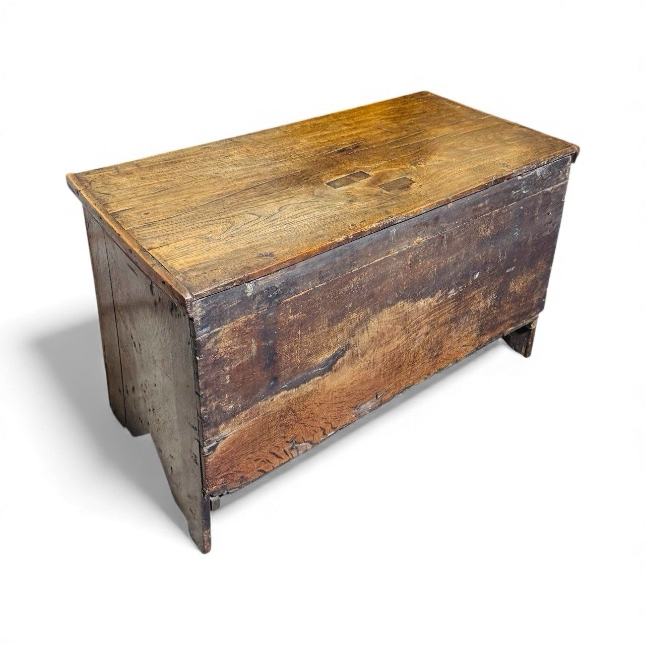 Antique Period Blanket Box Coffer Solid Oak And Elm Superior Quality C1680s photo 295.0