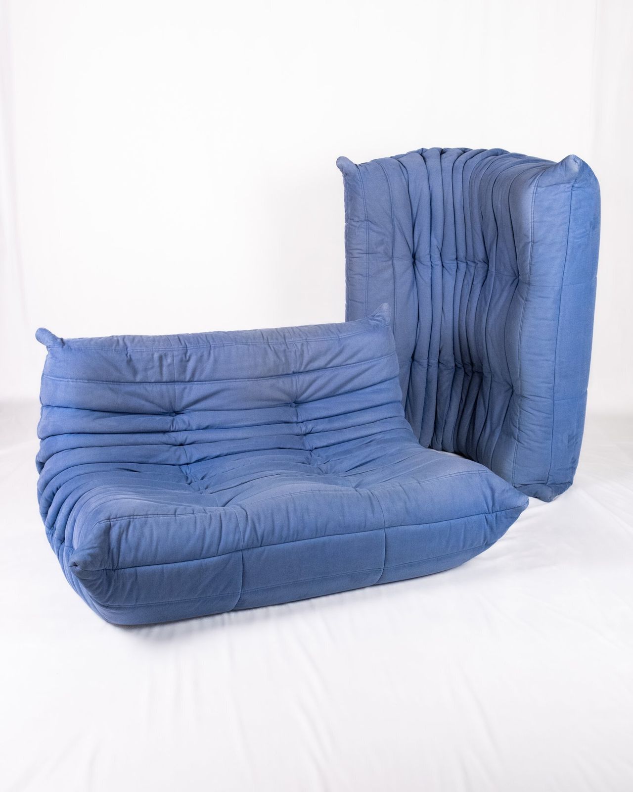 Pair Of 2 Seaters Togo Sofas, Michel Ducaroy For Ligne Roset, France