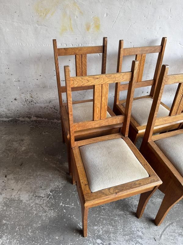 Amsterdamse School Art Deco Dining Chairs, 1920s, Set Of 6 photo Furniture