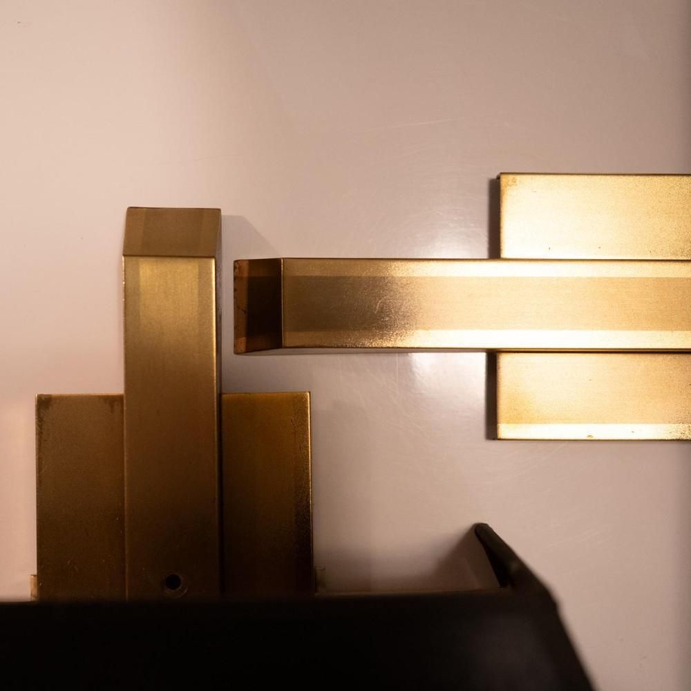 photo buy Hollywood Regency Gilded Brass Wall Light By Maison Charles For Deknudt,, 1970s, Set Of 2