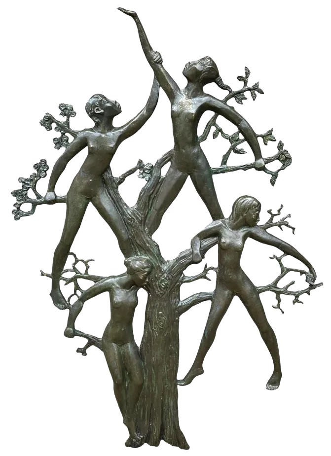 Jozef (Jos) Van Acker, Ode To Woman, Resin Wall Sculpture, 1960