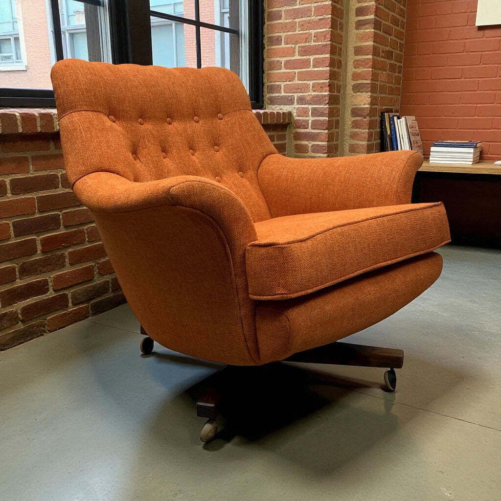 G Plan Comfort Lover Swivel Armchair 1960s photo furniture