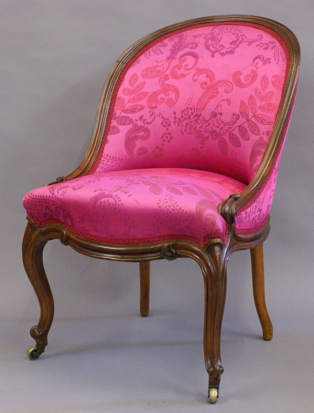 A Fine Early Victorian Rosewood Slipper Chair photo furniture