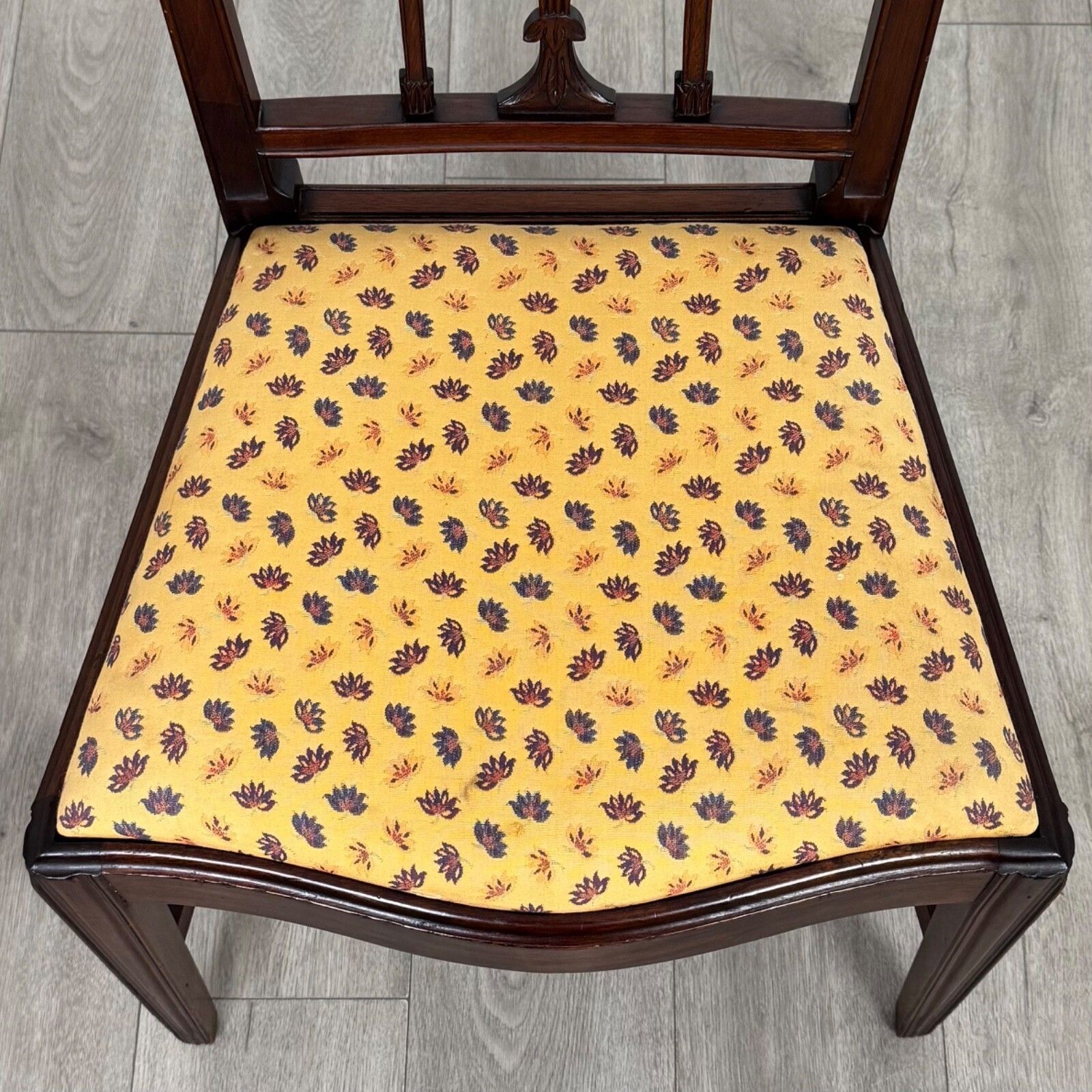 Antique 19th Century Set Of 6 Dining Chairs In Mahogany photo vintage