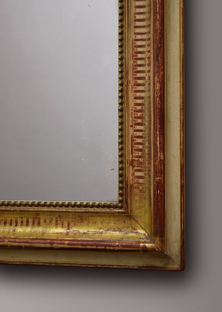 French Louis Philippe Gilt Mirror With Cartouche photo 1375.0