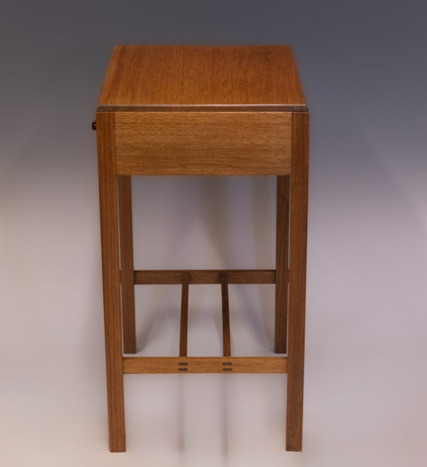 1930s Cotswold School Walnut & Ebony Side Table With Drawer photo for sale