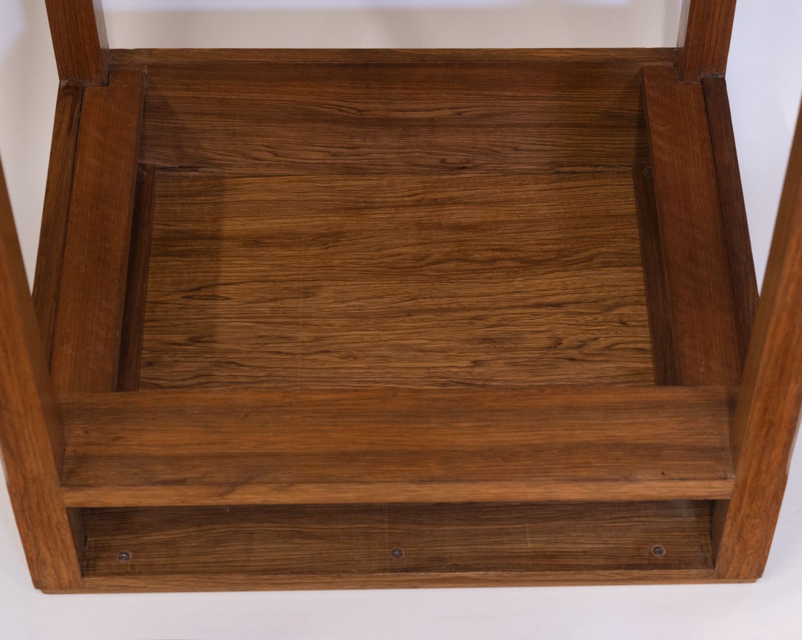 photo for sale 1930s Cotswold School Walnut & Ebony Side Table With Drawer