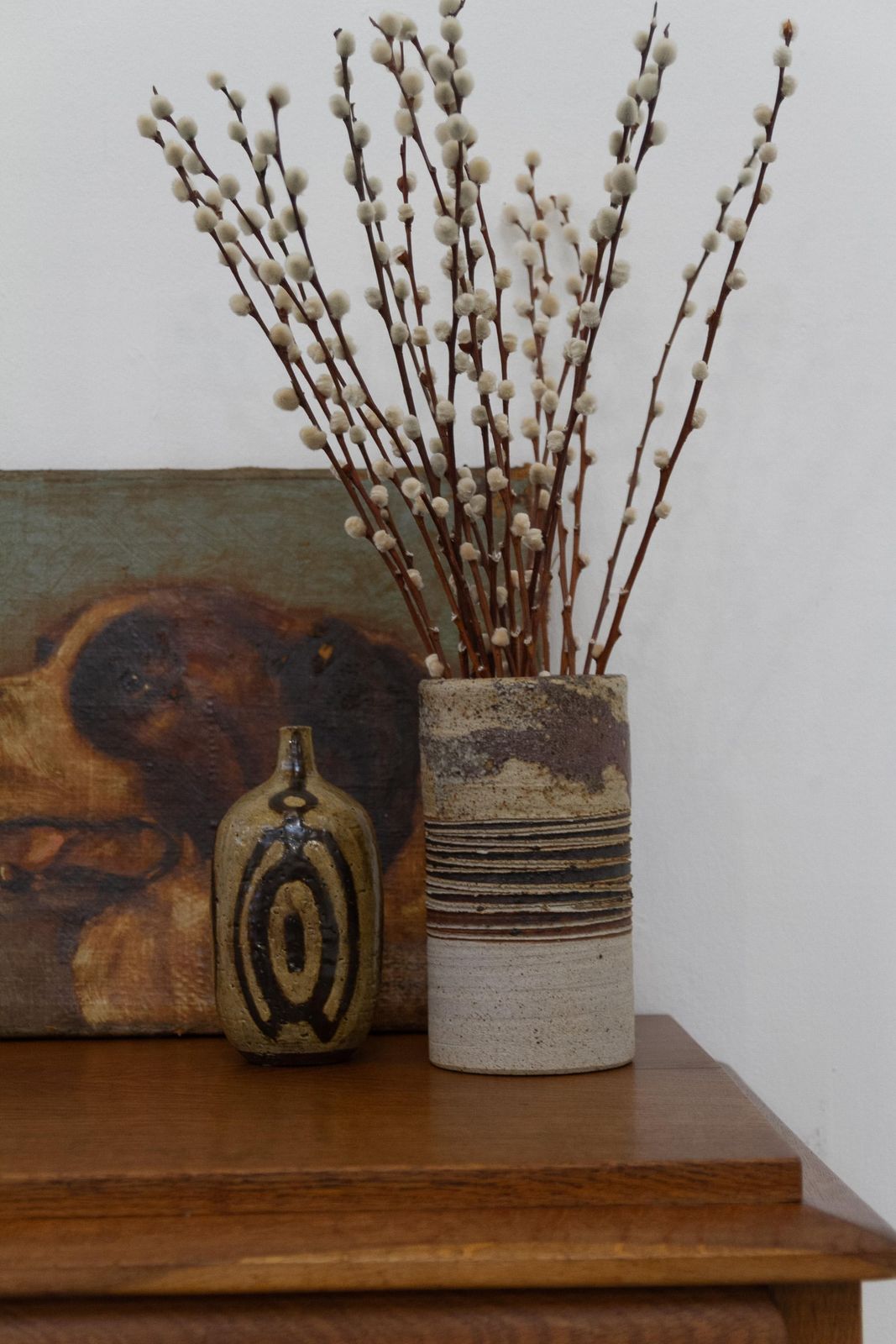 361.0 Danish Mcm Stoneware Vase By Tue Poulsen, 1960s. photo
