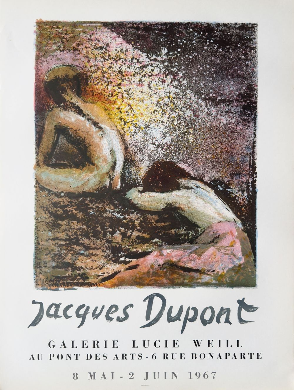 Jacques Dupont Vintage Litho Poster Expo 1967 Weill Mourlot