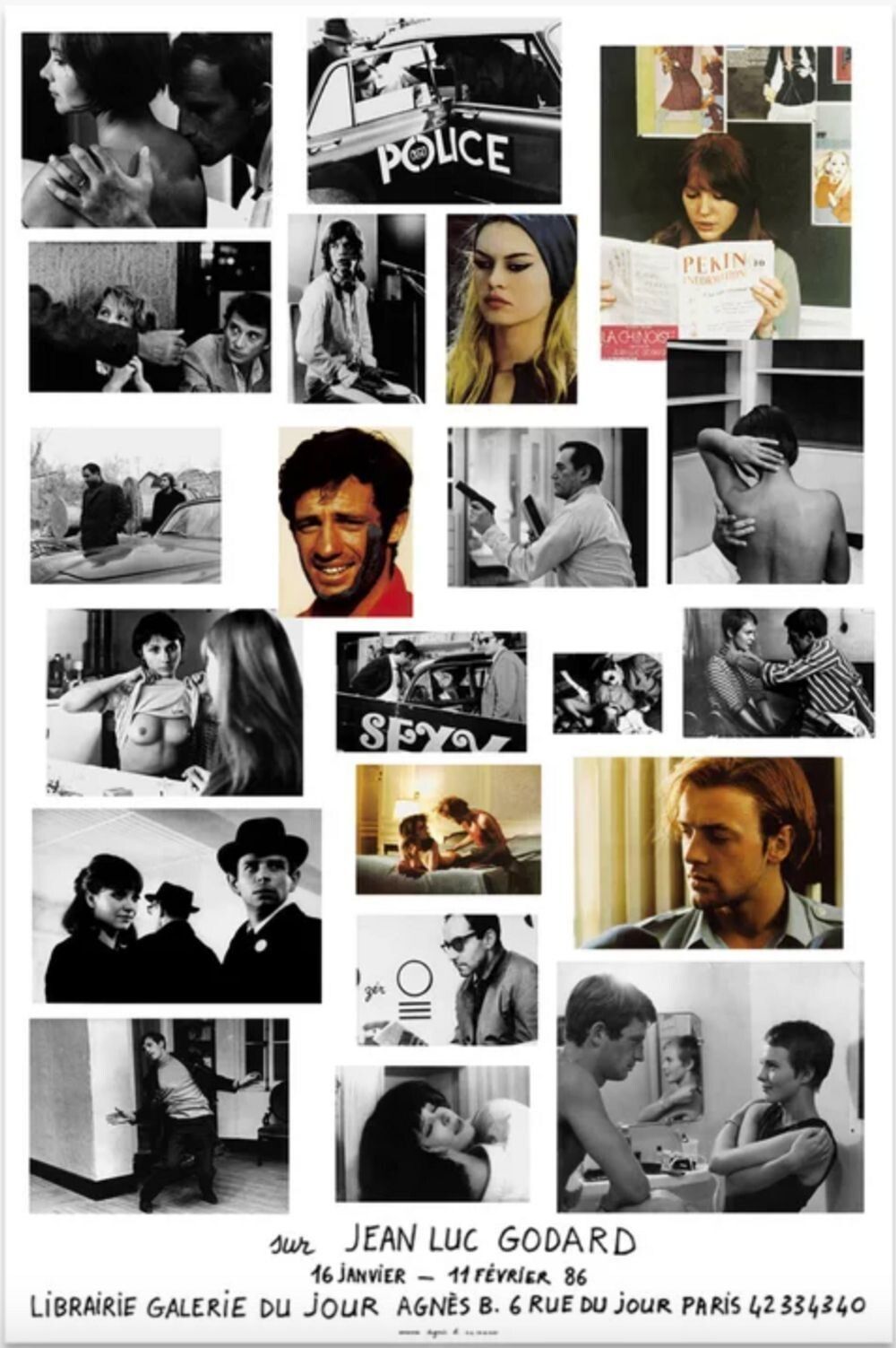 Jean Luc Godard Expo 86 Poster Poster Poster Bookshop Gallery Of The Day New Wave
