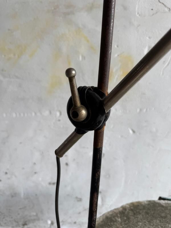 Vintage Industrial Black Screw On Lamp, 1950s photo vinterior