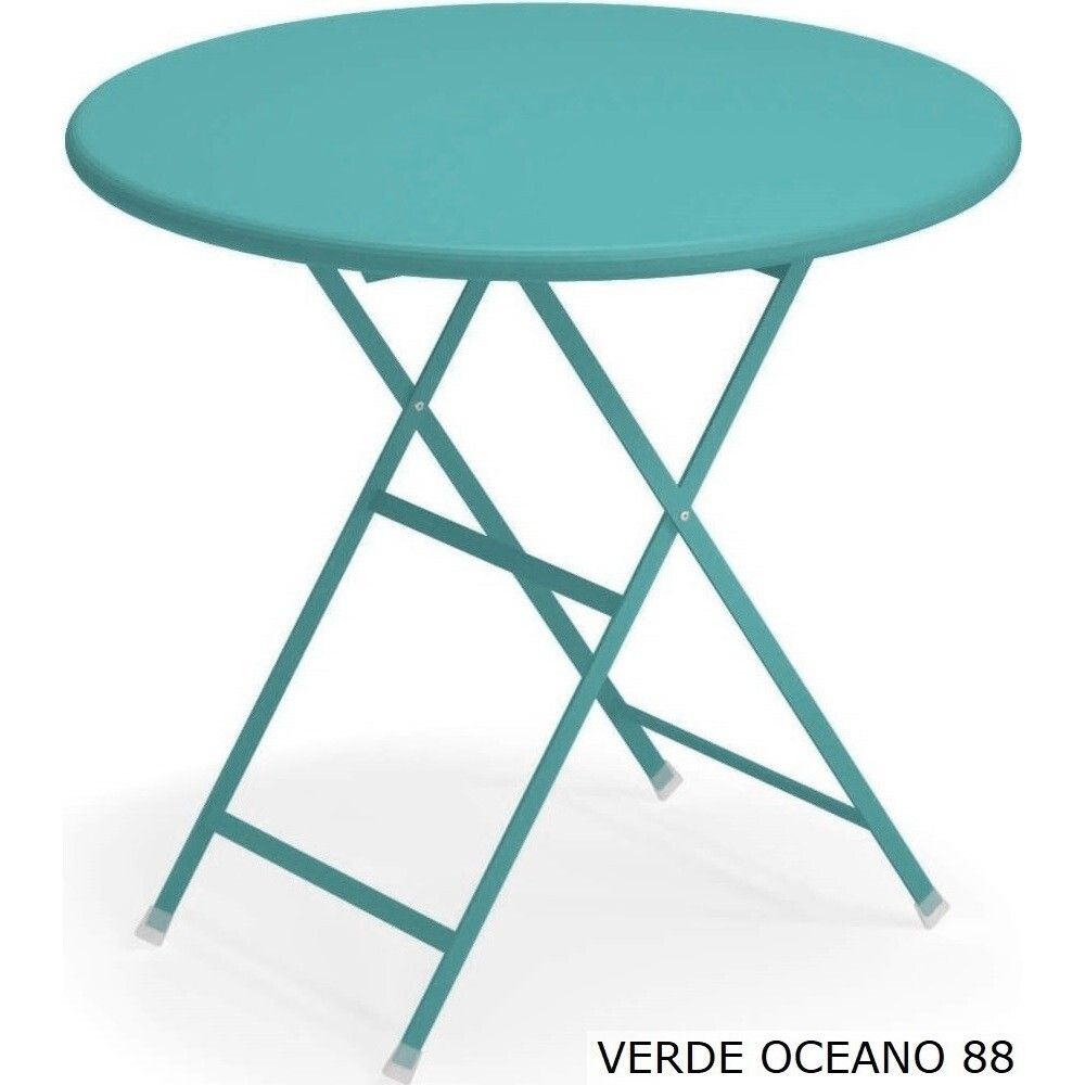 Set Of 10 Metal Outdoor Folding Tables photo for sale