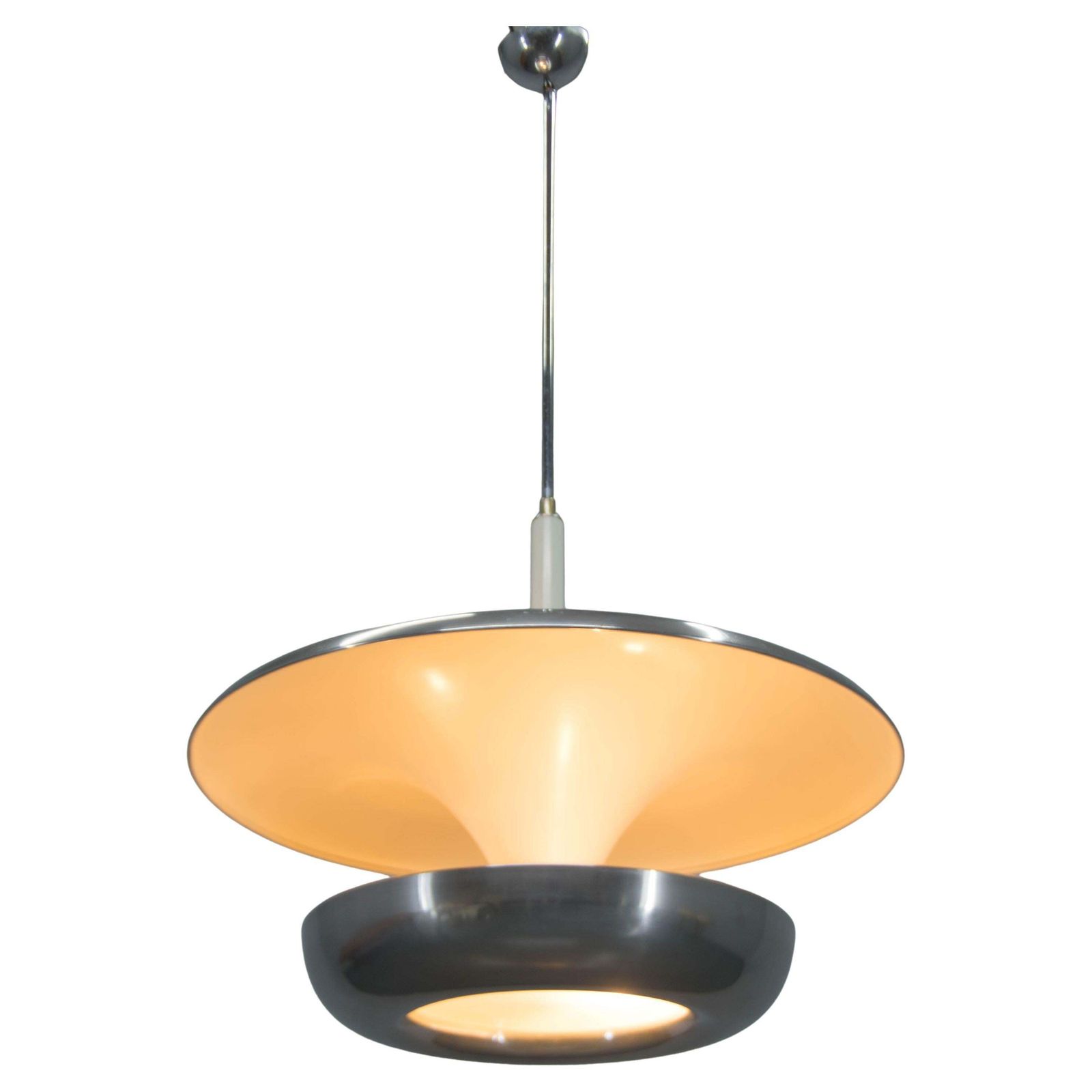 Large Bauhaus Chandelier By Franta Anyz For Ias, 1920s, Restored