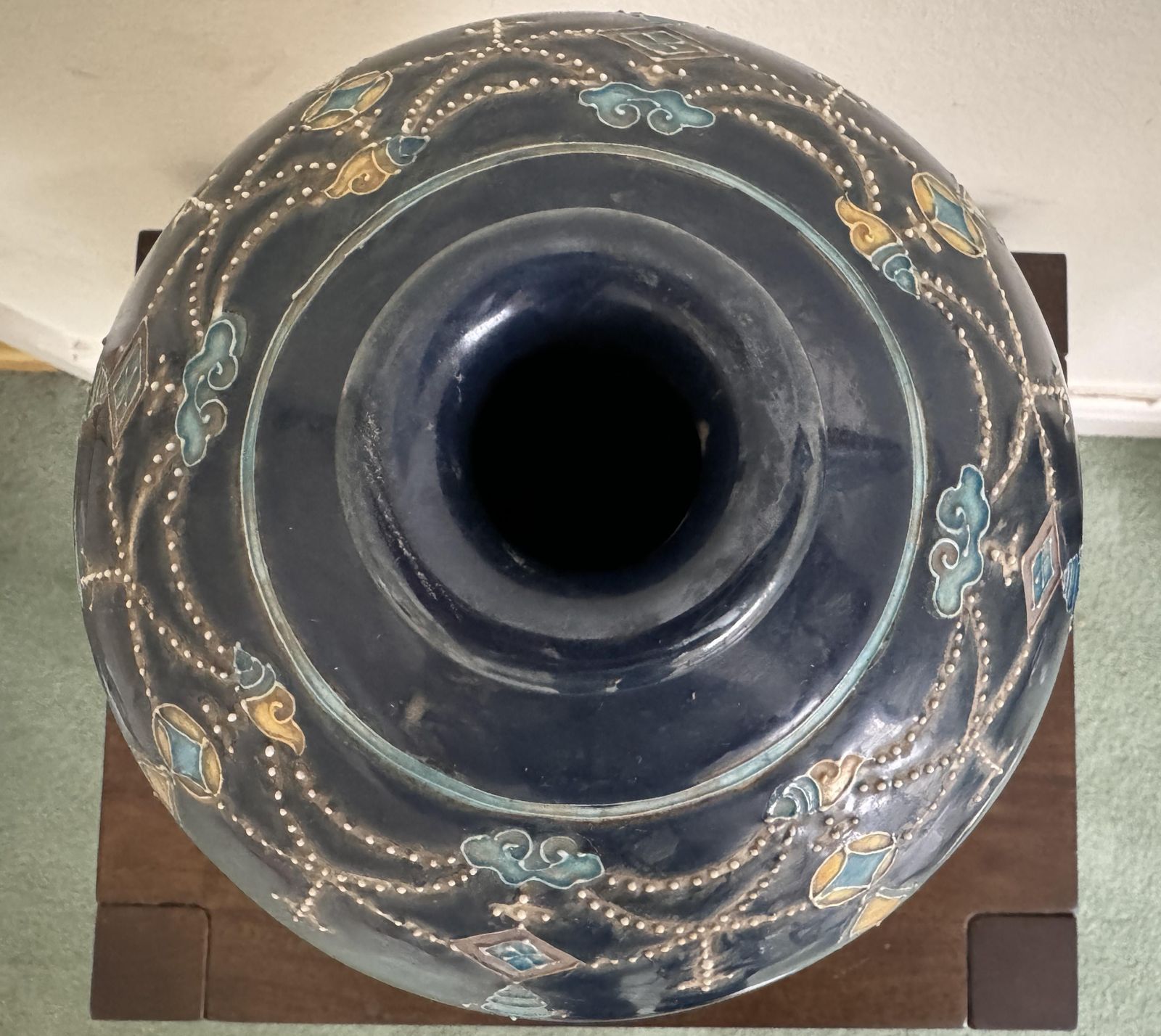 photo vinterior Chinese Ming Style Fahua Meiping Vase