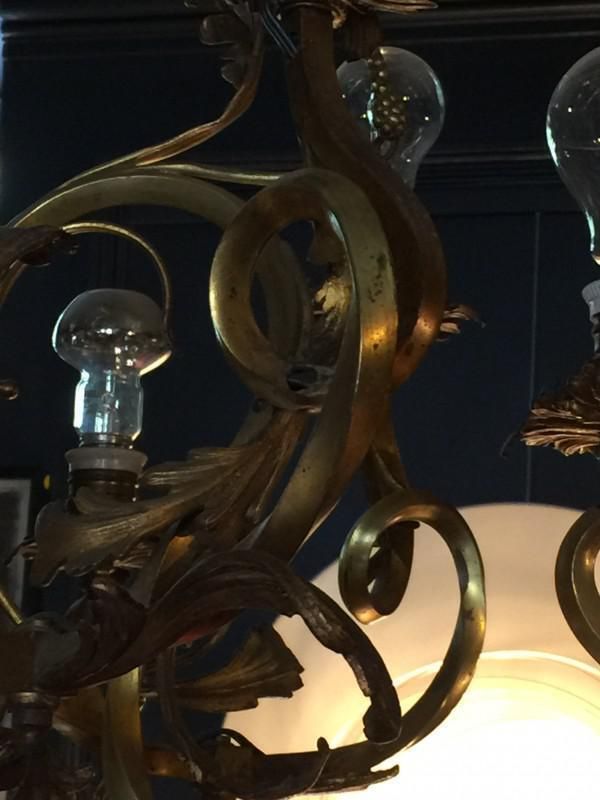 photo buy Louis XV Bronzen Kroonluchter, Jaren 1870