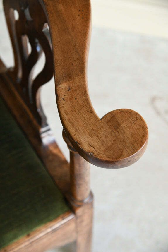 Antique Georgian Walnut Corner Chair photo vinterior
