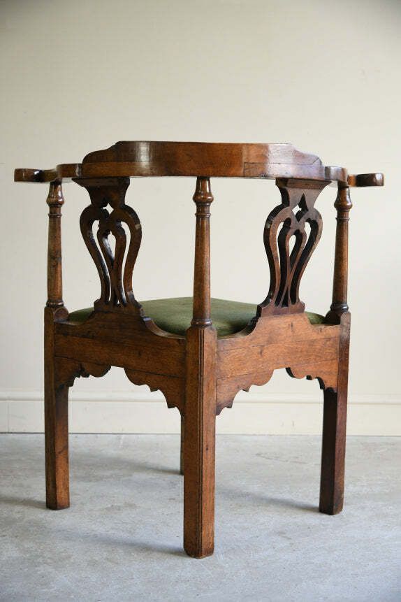 photo for sale Antique Georgian Walnut Corner Chair