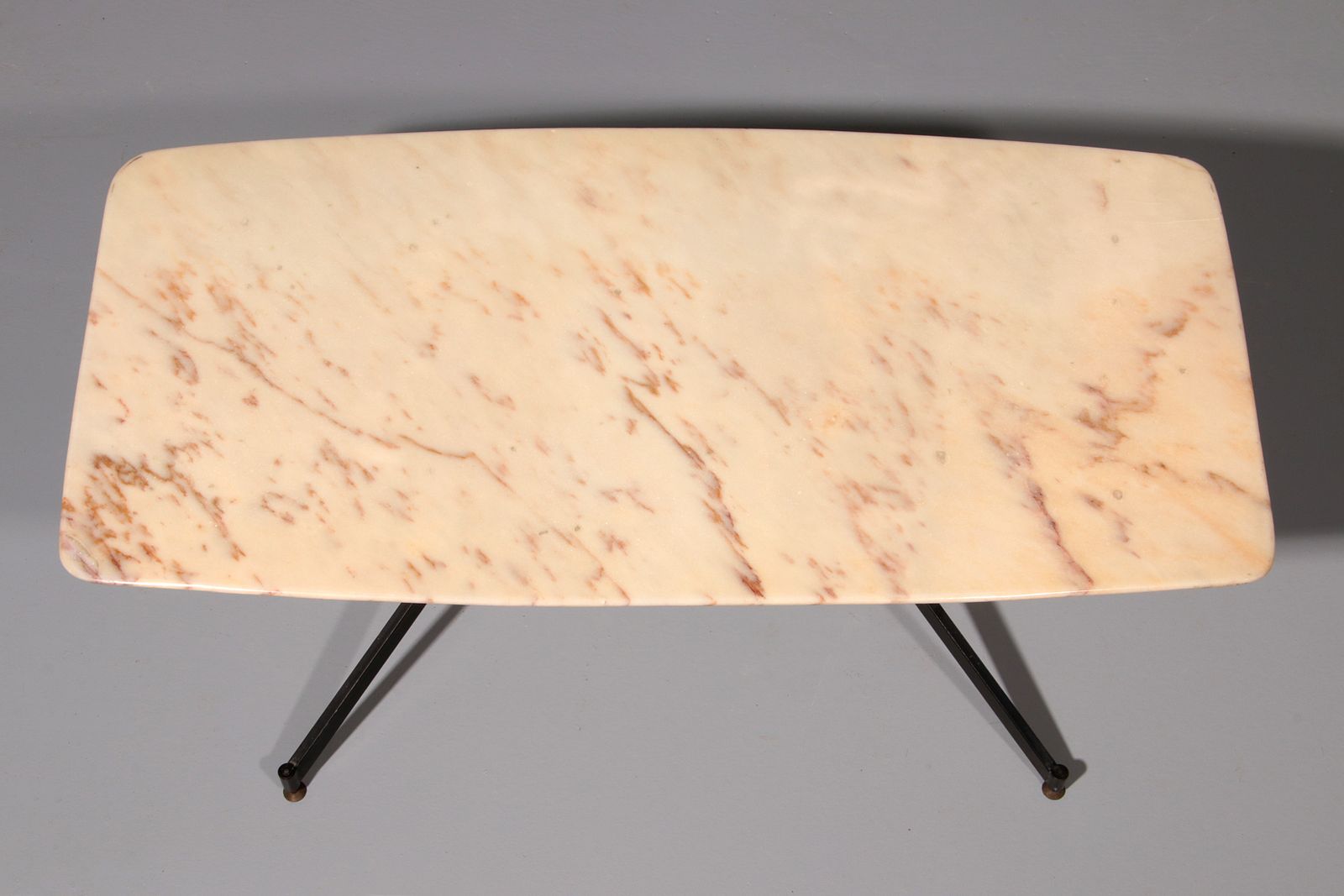 photo furniture Marble Italy In The Style Of Gio Ponti Coffee Table Metal Brass, 1960s