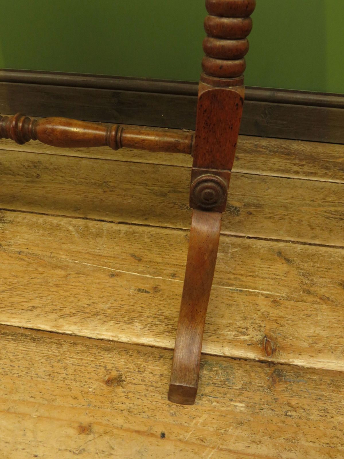 Trinity House Style Work Table With Inlaid Ship & Signature H.Larsen, 1911 photo vintage