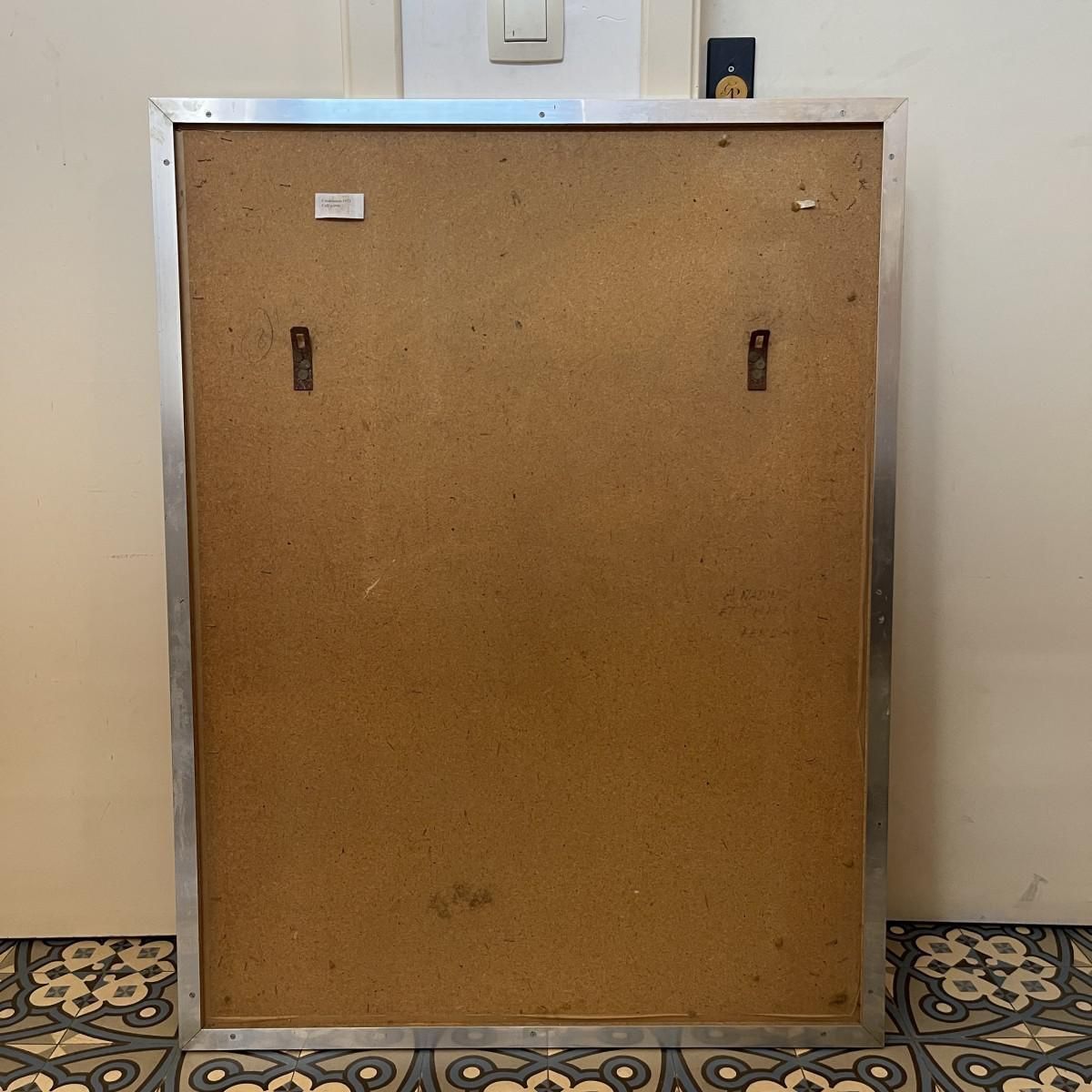 photo furniture Fernand Flausch, Pop Art Composition, Mixed Media On Paper, 1973