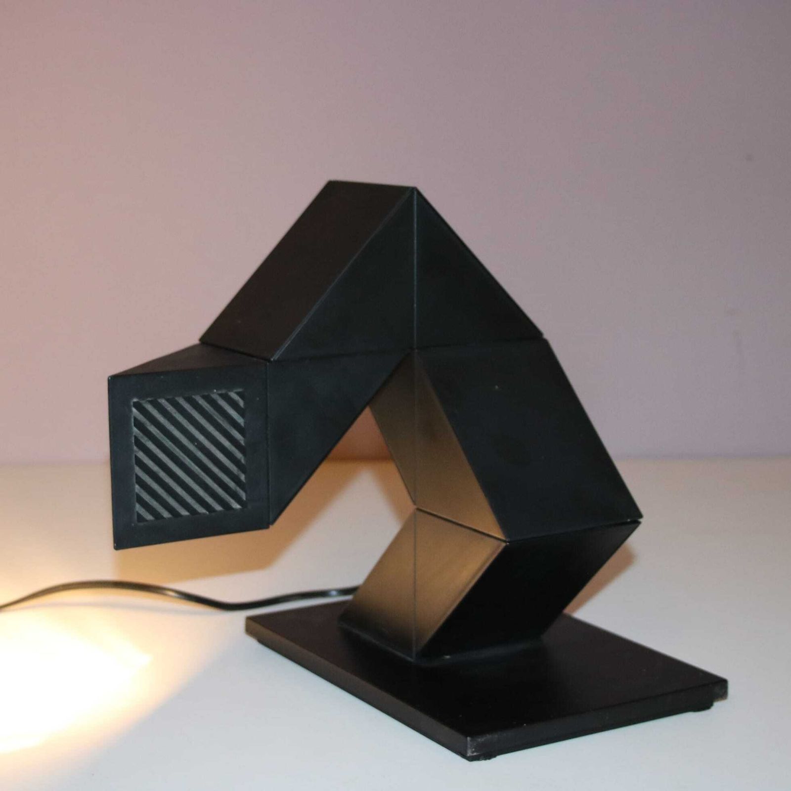 1980s “Zig Zag” Desk Lamp By Shui L. D. Chan For New Horizons, Hong Kong photo vintage
