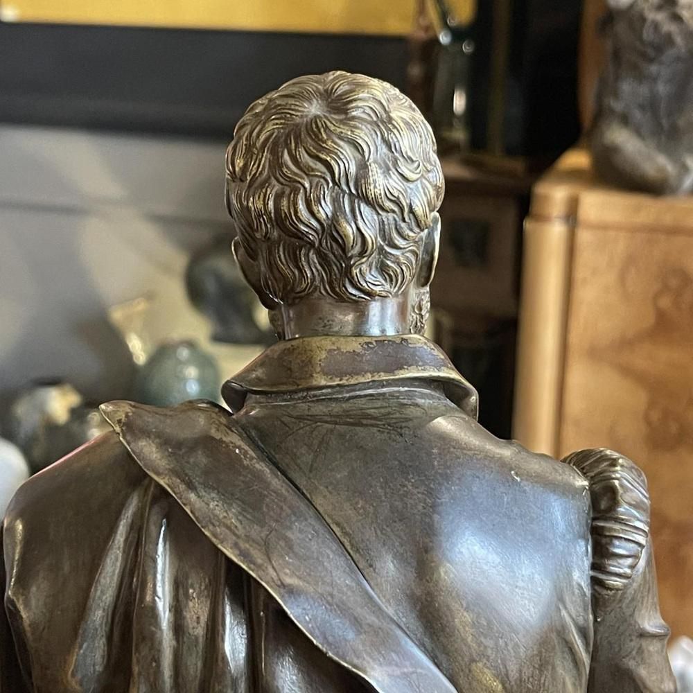 Jean Jacques Feuchère, Bernard Palissy Ceramist, Bronze Sculpture, 1844 photo vintage