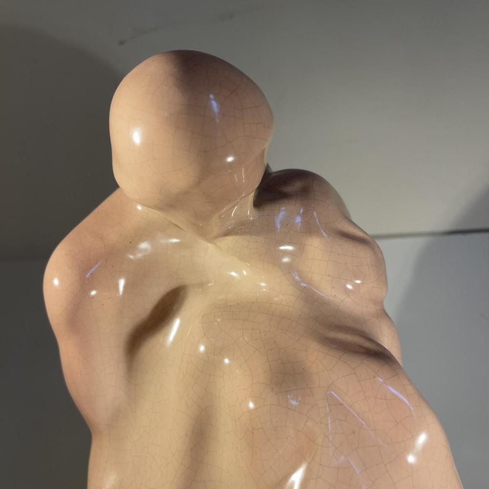 The Kiss Sculpture By Cris Agterberg For Roger Guerin, 1940 photo Home Decor