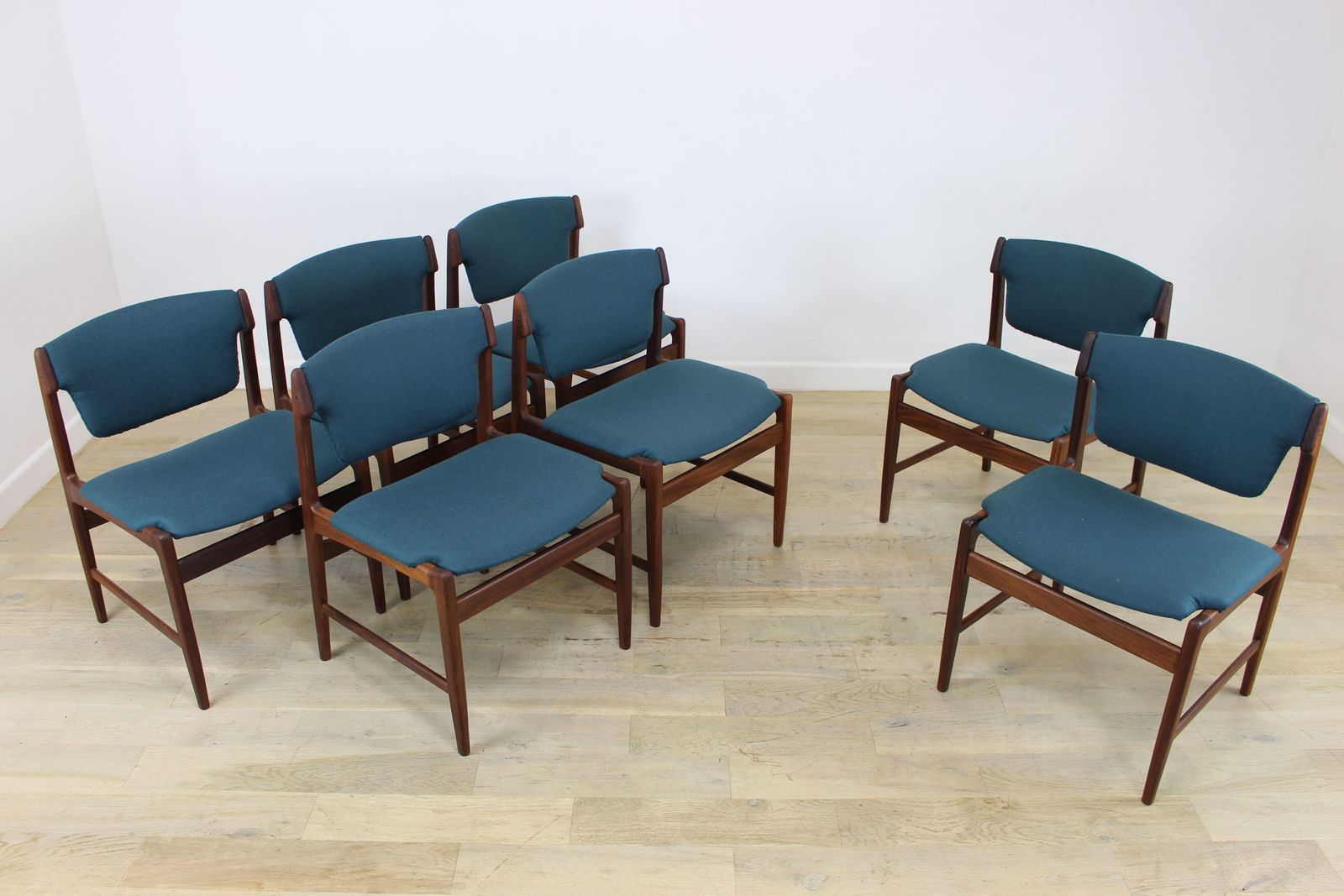 2100.0 Rare Set Of 6 G Plan Danish Design Chairs By Ib Kofod Larsen photo