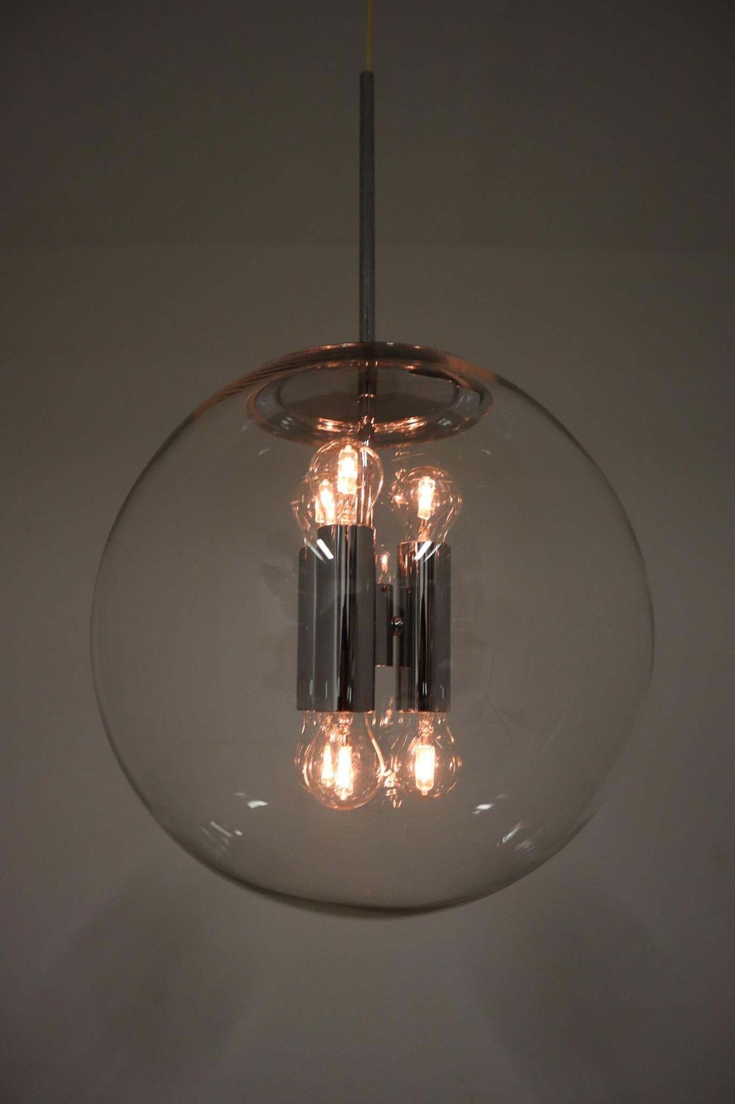 Large Hand Blown Pendants Made, The German Manufacturer Limburg Glashütte 1970s photo vintage